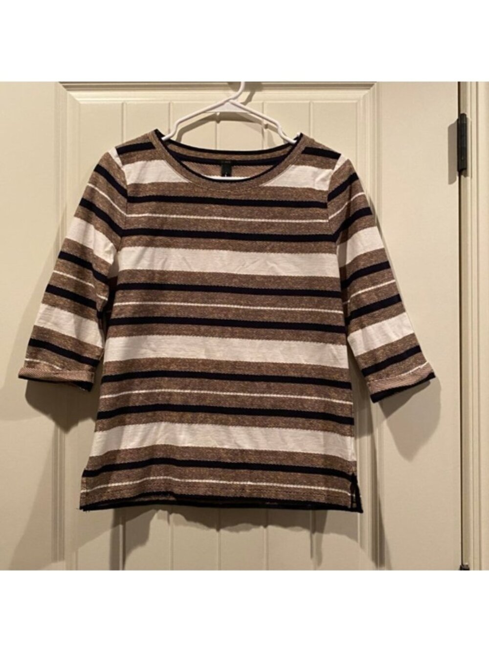 Striped 3/4 Sleeve Top